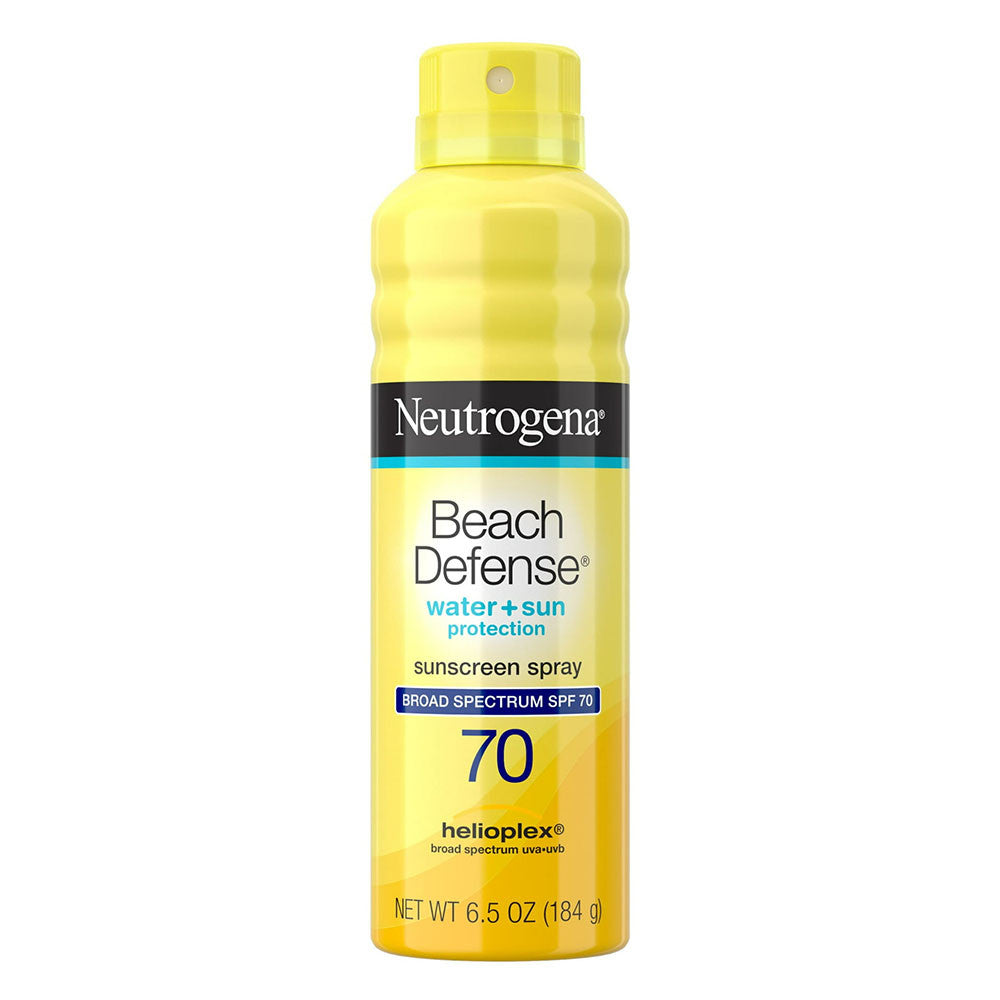 Neutrogena Beach Defense Sunscreen Body Spray, Broad Spectrum SPF 70, 6.5 Oz
